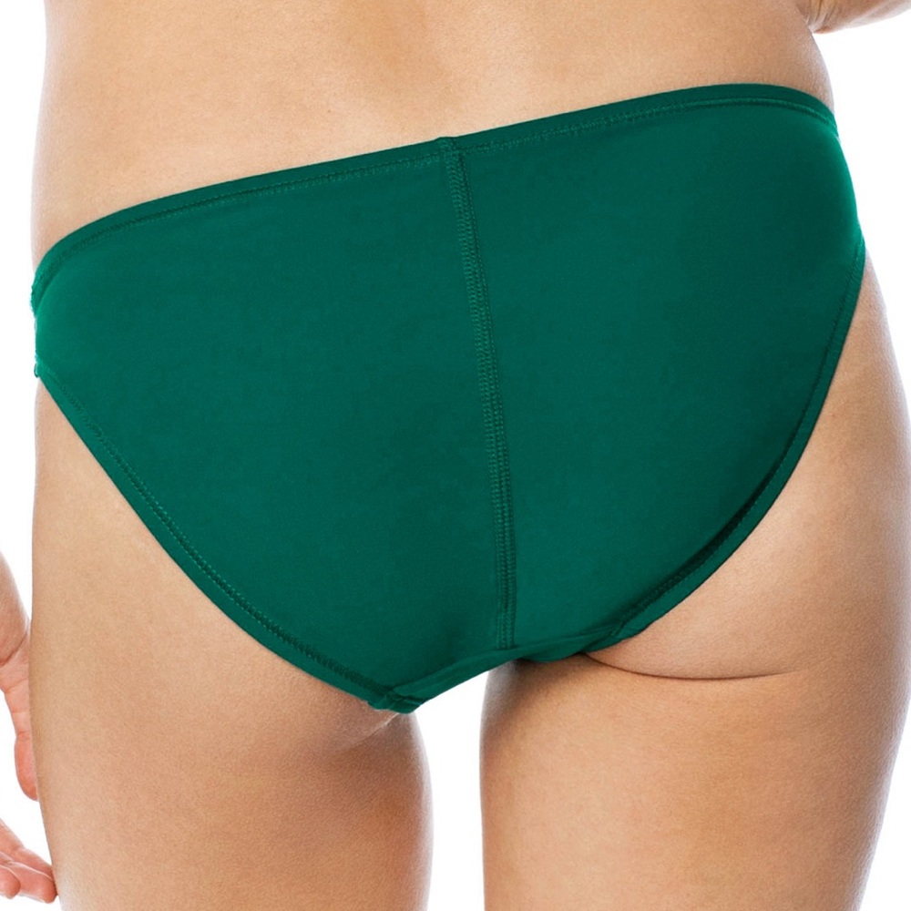 EBW Everything But Water Classic Hipster Bikini Bottoms in Green SZ S NWOT